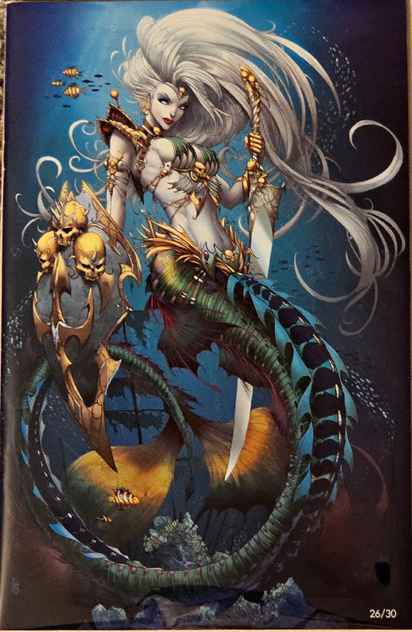 LADY DEATH UNHOLY RUIN #1 VIRGIN ART EDITION JAMIE TYNDALL LIMITED TO 26/30 COPIES