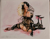 8X10 SIGNED OLIVIA DE BERARDNIS "SIAMESE" GICLEE PRINT W/ COA