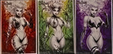 LADY DEATH BLASHPHEMY ANTHEM #1 DARK SLIDE EDITION SET OF 3 DAWN MCTEIGUE