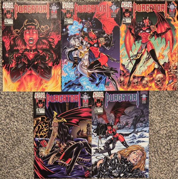 PURGATORI MONTHLY #1-5 CHAOS COMICS NM-/VF – Comic Connection