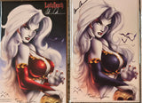 LADY DEATH JUDGMENT WAR/ ICON EDITIONS MIKE DEBALFO SIGNED BY BRIAN PULIDO