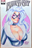 MARISSA POPE COMMISSION SPOTS AT NYCC FULL COLORED BUST ON A COMIC BLANK