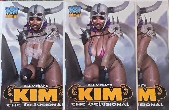 KIM THE DELUTIONAL #1 KICKSTARTER SET OF 3 SHIKARII LIMITED EXCLUSIVES