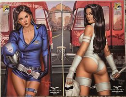 ZENESCOPE GI JOE COSPLAY SET OF 2 DERLIS SANTACRUZ SDCC EXCLUSIVE