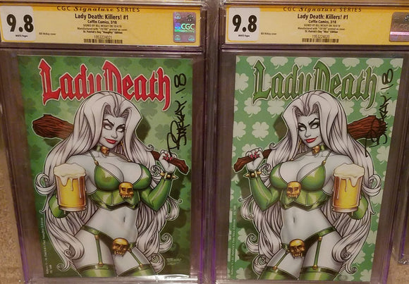 LADY DEATH: KILLER #1 BILL MCKAY 9.8 CGC SS LIMITED TO 100 COPIES