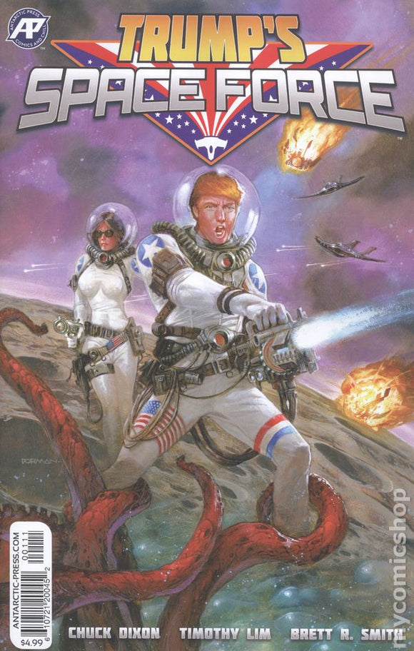 TRUMP'S SPACE FORCE ONE SHOT 2019 TRUMP PARODY DAVE DORMAN