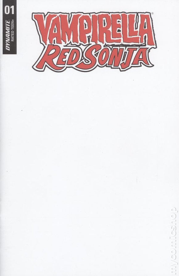 VAMPIRELLA RED SONJA #1 BLANK SKETCH VARIANT 2019