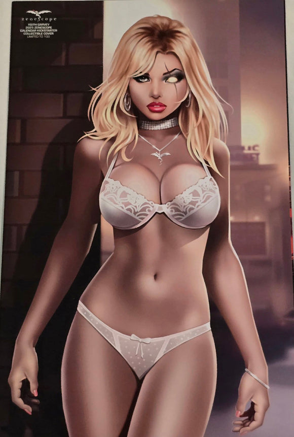 KEITH GARVEY 2025 ZENESCOPE CALENDAR KICKSTARTER COLLECTABLE COVER LTD 100