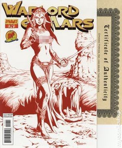 WARLORD OF MARS #19 DF DYNAMIC FORCES TOPLESS RED LINED VARIANT JOSE MALAGA