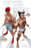 DEADPOOL WW3 WOLVERINE J SCOTT CAMPBELL TRADE & VIRGIN SET