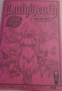 LADY DEATH ASHCAN PREVIEW  LIMITED TO 200