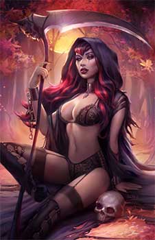 GRIMM FAIRY TALES #43 LINGERIE KICKSTARTER COLLECTIBLE METAL SUN KHAMUNAKI