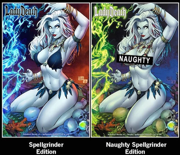 LADY DEATH DIABOLICAL HARVEST #1 SPELLGRINDER EDITION SET MIKE DEBALFO