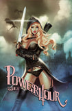 POWER HOUR #1 "SWEET PEA" COSPLAY MATCHING NUMBERED SET OF 3 HOLOFOILS & METALS ELIAS CHATZOUDIS LOW #2/10