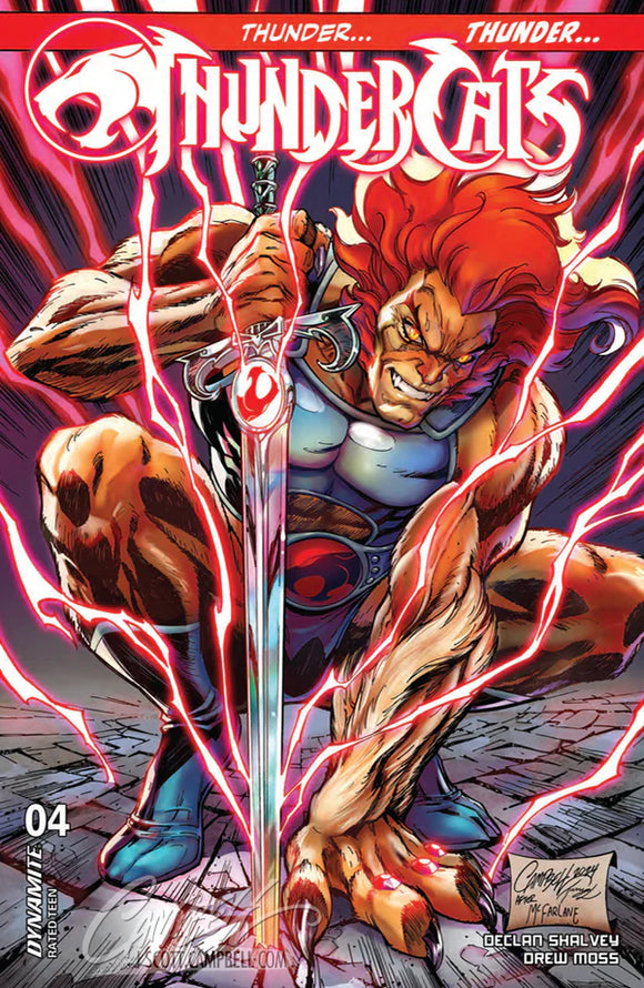 THUNDERCATS #4 J SCOTT CAMPBELL EXCLUSIVE TRADE VARIANT LTD 1500 COPIES