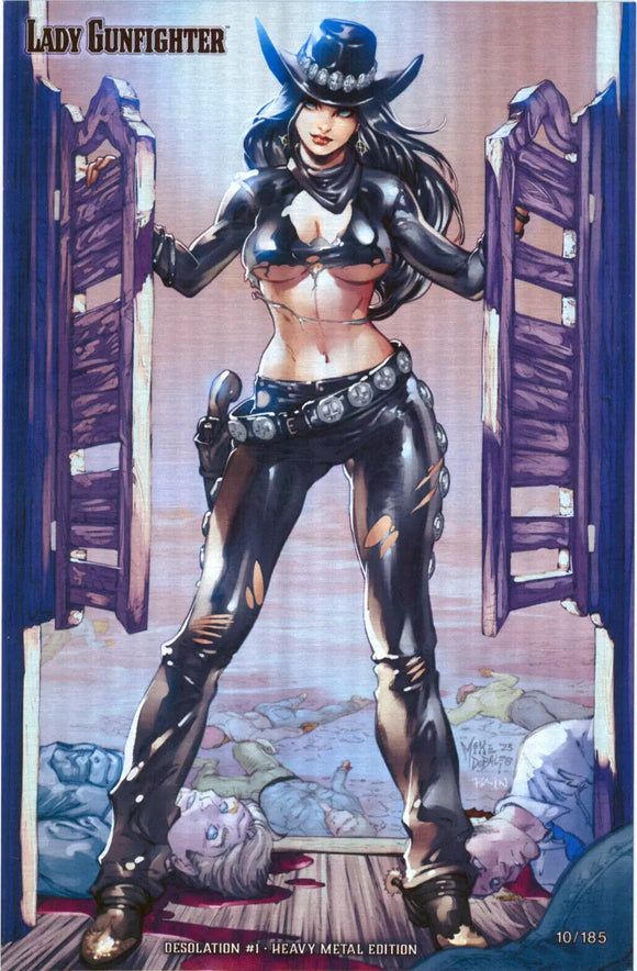 LADY GUNFIGHTER DESOLATION #1 MIKE DEBALFO HEAVY METAL EDITION LOW # 12/185