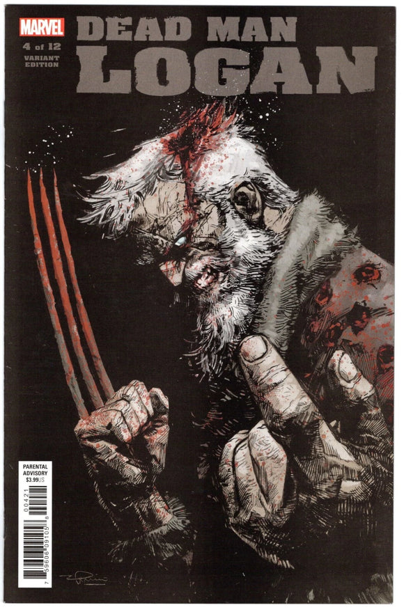 DEAD MAN LOGAN #4 GERARDO ZAFFINO 1:25 RETAILER INCENTIVE RATIO VARIANT