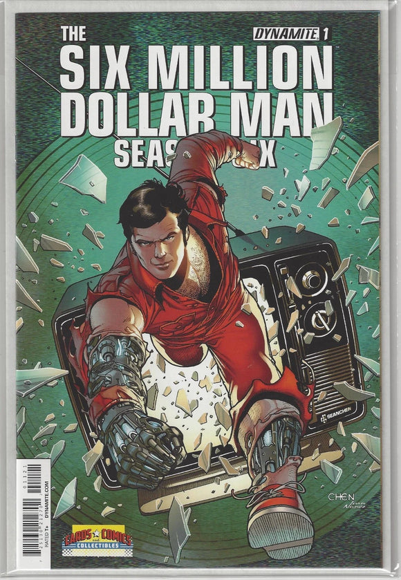 THE SIX MILLION DOLLER MAN SEASON SIX #1 CARDS AND COMICS EXCLUSIVE