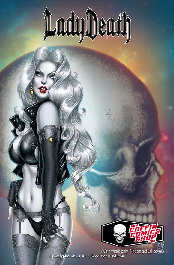 LADY DEATH APOCALYPICABYSS #1 GOOD BONES EDITION MONTE MOORE LTD 125