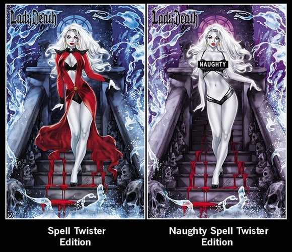 LADY DEATH DIABOLICAL HARVEST SPELL TWISTER 2 BOOK SET ELIAS CHATZOUDIS