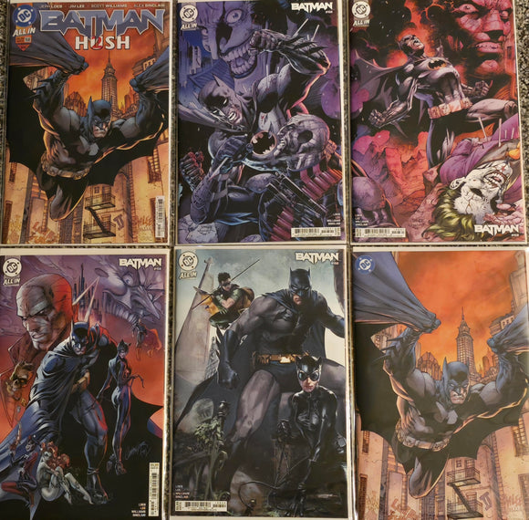 BATMAN #158 HUSH 2 JIM LEE/JEFF LOEB COVERS A-E 1:100 RATIO