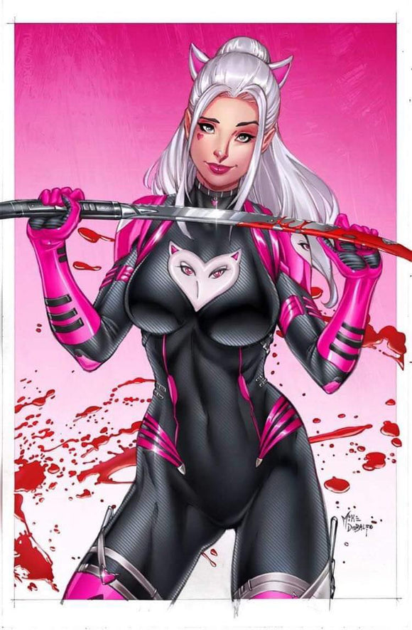 MISS MEOW 1 COMIC CONNECTION EXCLUSIVE MIKE DEBALFO METAL VIRGIN ltd