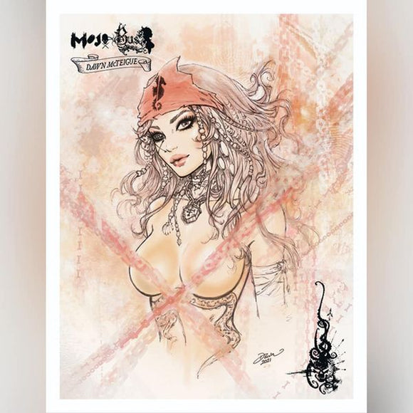 MOJO #1 BLACK PEARL EDITION DAWN MCTEIGUE SINGLE MINI PRINT