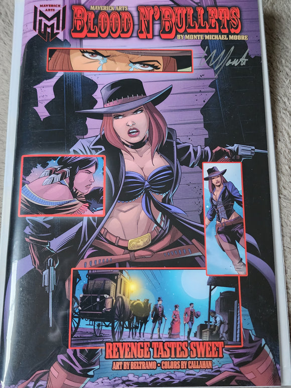 BLOOD & BULLETS #2 STANDARD EDITION SIGNED MONTE MOORE
