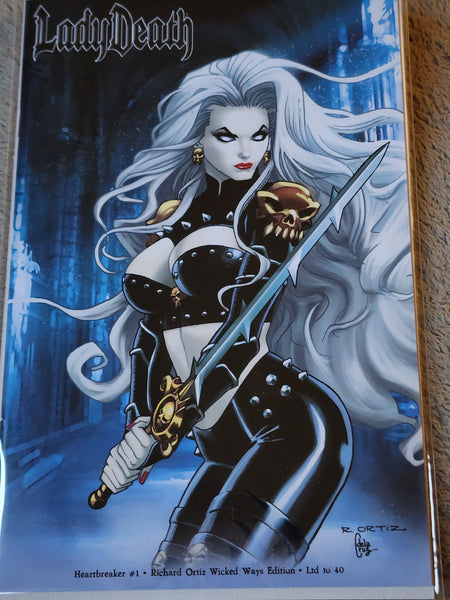 LADY DEATH: HEARTBREAKER #1 RICHARD ORTIZ WICKED WAYS EDITION LTD 