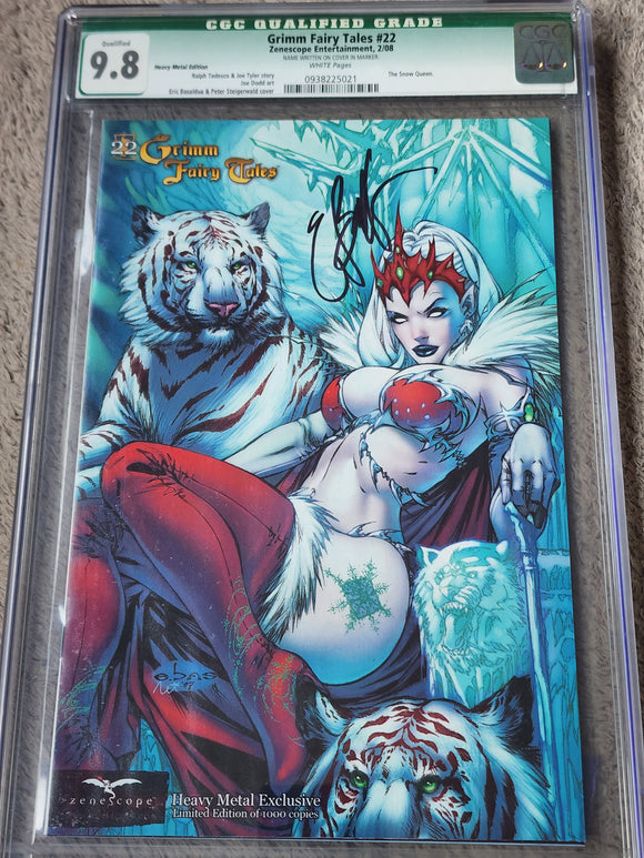 GRIMM FAIRY TALES #22 EBAS SIGNED QUALIFIED CGC 9.8 GRADE