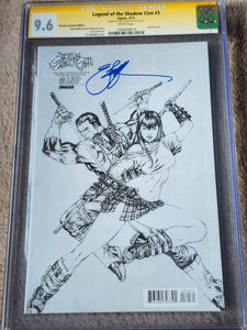 LEGEND OF THE SHADOW CLAN #3 CGC SS 9.6 SIGNED BY EBAS