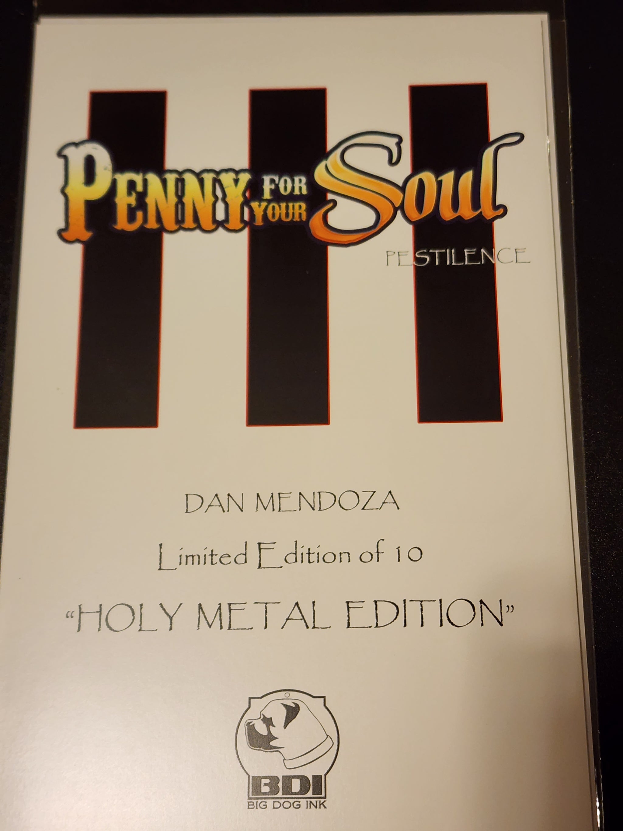 Rare Penny for your Soul #3 Jay Company sold Convention Exclusive only 100 printed