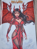 HELLWITCH PIN UPS #1 DAWN MCTEIGUE COMISSION EDITION COMPLETE SET OF 4 LTD 65 COPIES EACH