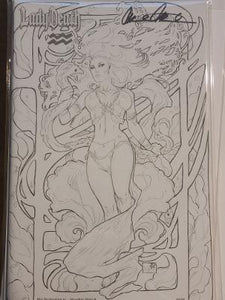 LADY DEATH THE RECKONING #1 NAUGHTY SKETCH NEI RUFFINO SIGNED LTD 88