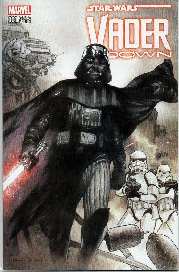 STAR WARS VADER DOWN #1 DF DYNAMIC FORCES VARIANT W/ COA