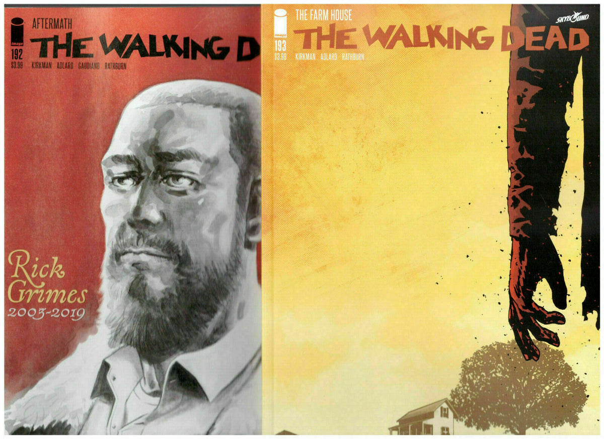 THE WALKING DEAD #192 AFTERMATH COMMEMORATIVE & 193 LAST ISSUE – Comic ...
