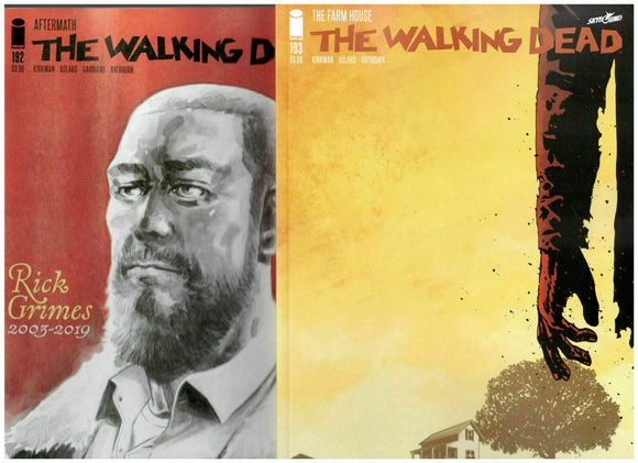 THE WALKING DEAD #192 AFTERMATH COMMEMORATIVE & 193 LAST ISSUE
