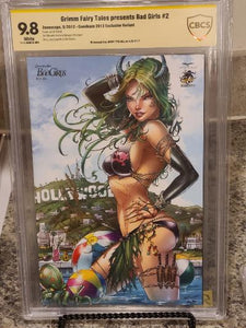 GRIMM FAIRY TALES BAD GIRLS #2 SIGNED JAMIE TYNDALL 9.8 CBCS