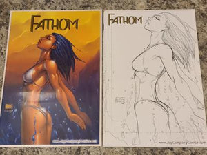 FATHOM PREVIEW SPECIAL JA CO EXCLUSIVE MICHAEL TURNER SET COA (movie coming)