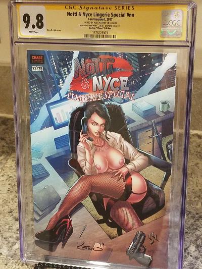 Notti & Nyce Lingerie Special Signed Alex Kotkin CGC 9.8 SS LTD 25 CHASE