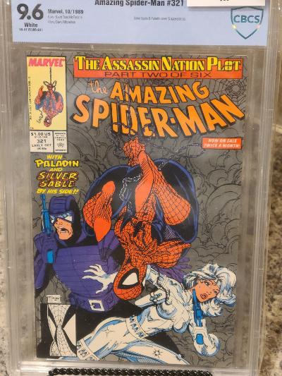 AMAZING SPIDERMAN #321 CBCS 9.6 TODD MCFARLANE