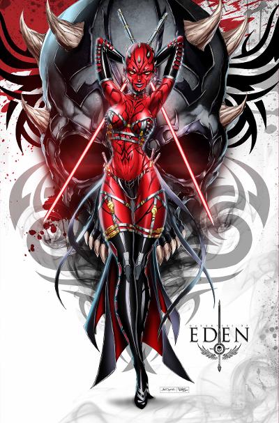 DAUGHTERS OF EDEN #1 DARTH MAUL STAR WARS COSPLAY COVERS JAMIE TYNDALL