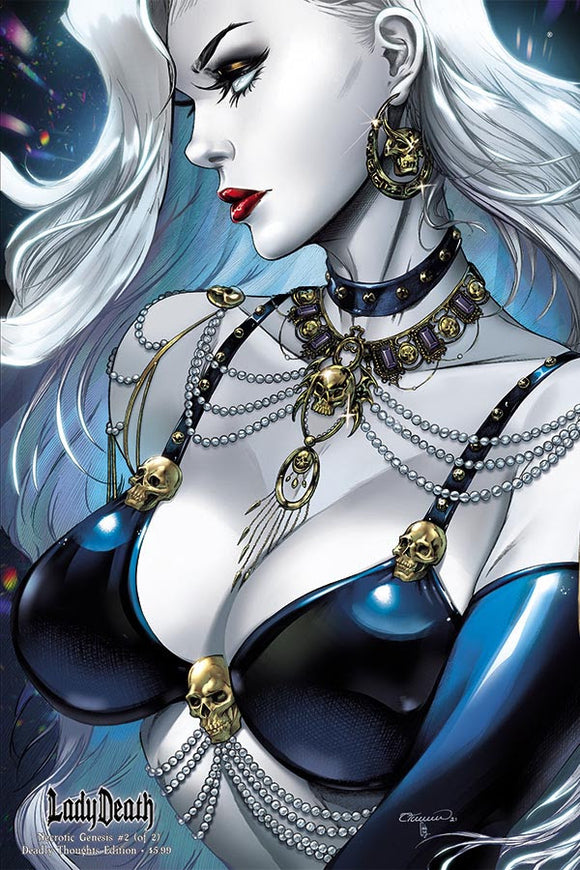 LADY DEATH: NECROTIC GENESIS #1 (of 2) - APRIL RETAIL EDITION COLLETTE TURNER DEADLY THOUGHTS EDITION